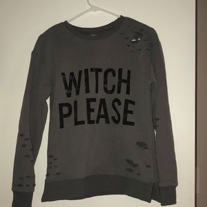Kittenish Witch Please Sweatshirt